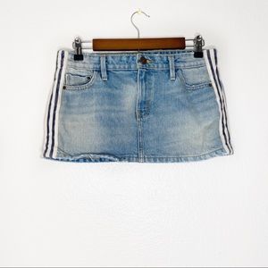 BDG skate striped denim mini skirt